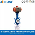 Ningbo Actuator Manufactory EPDM PTFE Sealing Pneumatic Butterfly Valve